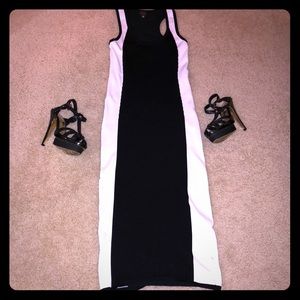 Racer back fitted Midi dress